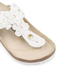 1026686 Gizeh Flower Leather White